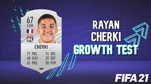While his starting stamina is. Rayan Cherki Growth Test Fifa 21 Career Mode Youtube