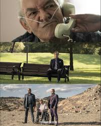 Why are they looking like that? only answers related to the series are worth