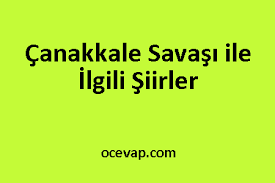 Eğer çanakkale'de kazanılan zaferler, birinci dünya savaşı'nın diğer cephelerinde de devam etse idi ve almanya ile. Canakkale Savasi Ile Ilgili Siirler Ogrenci Platformu