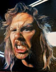 Still got the blues for you! My oil painting of two rock icons