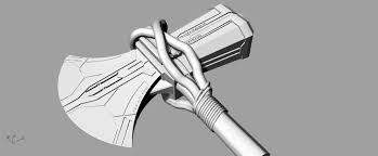 3d Printed Stormbreaker New Thor Hammer Axe From Infinity War By Fito Pin Pinshape How to draw thor and stormbreaker | the avengers endgame. stormbreaker new thor hammer axe from infinity war