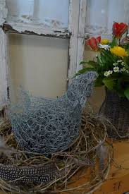 Huhn Aus Draht Basteln Diy Karin Urban Naturalstyle Maschendraht Kunst Hasendraht Basteln