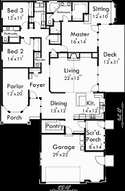 Narrow lot house plans, floor plans & designs. One Level House Plans Side View House Plans Narrow Lot House