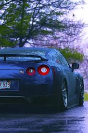 Kristen stewart wallpaper iphone (70 wallpapers). Nissan R35 Gtr Blue Car Rear View Rain Trees 640x960 Iphone 4 4s Wallpaper Background Picture Image