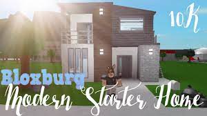 2 story modern house bloxburg sd build 10k part 1 you. Bloxburg Modern Starter Home 10k Youtube
