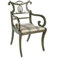 Regency Armchair These Regency Brass Mounted Painted And Parcel Gilt Dining Chairs Are Early 19th Century Availa Furniture Beautiful Furniture Dining Chairs