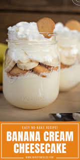 No Bake Banana Cream Cheesecake A Night Owl Blog Recipe Banana Cream Cheesecake Banana Cream Pie Recipe Easy Cheesecake Recipes