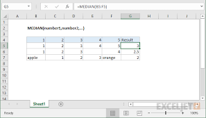The median is the number found at the exact middle of the set of values. How To Use The Excel Median Function Exceljet