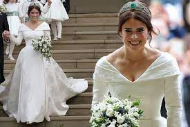Whether you're a devoted fan of the royals or a casual follower of celebrity fashion, you've got to admit that princess eugenie's royal wedding delivered on the inspiration front.between the autumnal floral arrangements at st. All The Details Of Princess Eugenie S Peter Pilotto Wedding Dress And Full Bridal Look Mirror Online