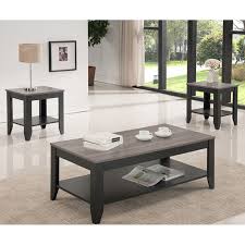 Product title walnew 3 pieces patio furniture cushioned pe rattan bistro chairs set of 2 with coffee table, black average rating: Ifdc Occasional Tables If 2027 3pc Coffee Table Set Occasional Table Sets From Spadoni S Furniture