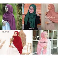 Jilbab Pashmina Diamond Italiano Nissa Sabyan Shopee Indonesia