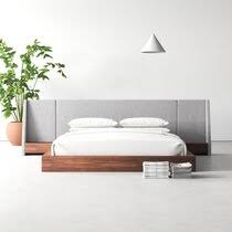 Unique modern italian design solid construction optional pillows in crocodile leather effect the bed is available in queen and king sizes measurements: Modern King Beds Allmodern