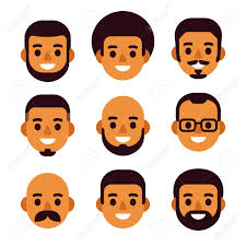 The most common male facial hair oil material is ceramic. Cartoon Black Man Avatar Icon Set Cute And Simple Male Portraits With Different Haircuts And Facial Hair Flat Design Royalty Free Cliparts Vectors And Stock Illustration Image 105746849