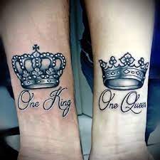 King And Queen Tattoos For Men Queen Tattoo Meaningful Tattoos For Couples Queen Tattoos
