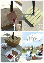 Build this beautiful bench in your outdoor area using only cinder blocks and lumber. Diy Rolling Umbrella Base Confessions Of A Serial Do It Yourselfer