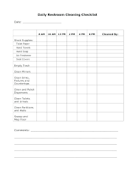 Commercial Bathroom Cleaning Checklist Template Knowit Me