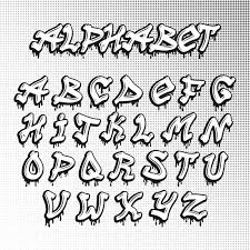 Graffiti Font Alphabet Vector Lettering Alphabet Graffiti Font Lettering Alphabet Fonts