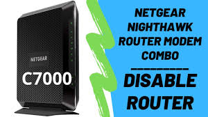 How To Disable Router On Modem Router Combo Netgear Nighthawk C7000 Youtube