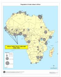 Map showing all the major cities in africa. Who Increased Risk Of Urban Yellow Fever Outbreaks In Africa