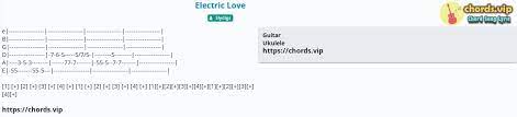 If you want to play with easier chords, you can transpose it downward 2 times and then put a capo on 2nd fret. Chord Electric Love Slydigs Tab Song Lyric Sheet Guitar Ukulele Chords Vip