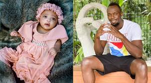 The retired olympic athlete shared the exciting news on sunday to mark father's day, releasing a photo shoot of his expanded family. Usain Bolt Shares Cute Photos Of His Daughter First Time And Reveals Her Name News Indiaglitz Com