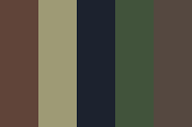 Army Camouflage Color Palette Created By Dcrair That Consists 604439 9e9a75 1c222e 41533b 554840 Colo Camouflage Colors Green Colour Palette Color Palette