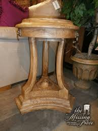 Restoration Hardware Lions Head End Table In A Natural Wood Finish Measures 18dx27t Two In Store At Time Of Posting End Tables Table Natural Wood Finish