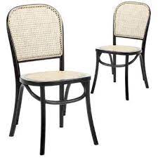 Jermaine woven dining chair item: Luca Beech And Rattan Dining Chair Temple Webster With Images Rattan Dining Chairs Dining Chairs Industrial Dining Chairs