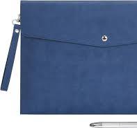 Wonderpool A4 PU Leather Envelope Documents File Portfolio Multifunction  Folders Travel Bag for Paper Letter Stationery Organizer and Tablet Case PC  ...