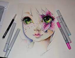 Anyone can take an online class, watch video lessons, create projects drawing cupcake with markers | how to draw with copic markers. Artstation Frozen Lily Frozen Flowers Copic Marker Lighane S Artblog