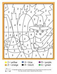 They are all free to print, and the kids will love coloring them in. Halloween Color By Numbers Worksheets Itsybitsyfun Com