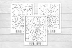 These disney coloring pages are the perfect quick activity that will entertain kids and reinforce number recognition all in one! Free Disney Color By Number Printables For Kids
