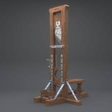 Guillotine Things To Sell House 3d Model Coffee And Books
