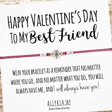 Happy valentine's day, my dear best friend. Best Friend Bracelet With Happy Valentine S Etsy In 2021 Happy Valentines Day Card Friends Valentines Best Friend Bracelets