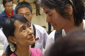 Falling several points from last year, suu kyi has left the world dumbfounded as she has appeared to stand quietly by as the myanmar army engaged in what the u.n. Aung San Suu Kyi Meets Her Son On Her 66th Birthday Abc News Australian Broadcasting Corporation
