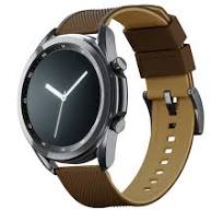 Samsung Galaxy Watch3 Elite Silicone Brown Top Khaki Bottom Watch Band