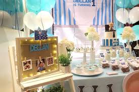 Baby Boy 3rd Birthday Decoration Ideas For Boy Baby Boss Theme Birthday Party Ideas Photo 1 Of 14 Birthday Parties Birthday Party Themes Baby Party