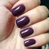 Astonishing two tone nails in purple and black. 1