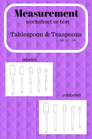 These Can Be Used As Either Worksheets Or Tests It Shows The Comparing Size Of The Me Measurement Worksheets Family And Consumer Science Education Inspiration