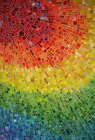 Sonia King Rainbow Mosaic Mosaic Mosaic Wall Art