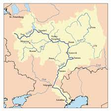 Are o lungime de 6.275 km, bazinul sau acoperind o suprafata de 3.248.000 km2. Volga Wikipedia