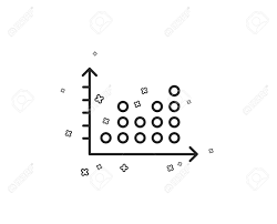 Dot Plot Graph Line Icon Presentation Chart Sign Market Analytics