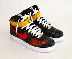 Custom Galaxy Black Air Forces Result Ly Is For Sale Brandbucket Air Force One Shoes Fleet Shoes Sneakers
