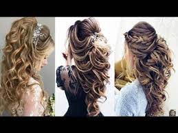 تسربحات شعر مذهلة للاعراس والحفلات والمناسبات تسريحات بخكوات بسيطة ستبهركي النتيجة youtube curly wedding hair wedding hairstyles hair