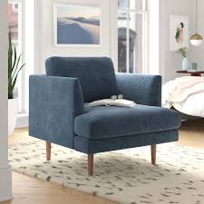 Foundstone Celia 23 6 Armchair Reviews Wayfair Blue Accent Chairs Fabric Accent Chair Furniture