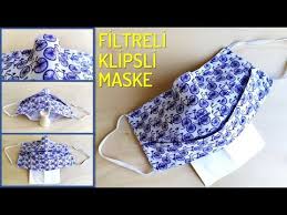 Filtreli Ve Klipsli Maske Nasil Yapilir Anlatimli Diy How To Make Face Mask With Filter Pocket Youtube Kiyafetler Elisi Orgu Dikis Teknikleri