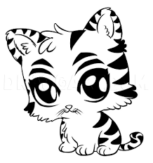 How To Draw A Cute Tiger Step By Step Drawing Guide By Dawn Dragoart Com Download 72,615 cute animals free vectors. how to draw a cute tiger step by step