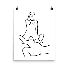 Lesbian Sex Line Art Nude Women Drawing Poster XXX Sketch - Etsy Norway