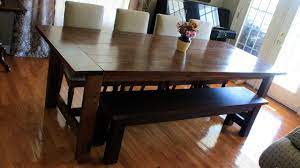 Product titledining table set with bench, wood kitchen table with 2 benches and metal frame, breakfast nook dining room set, modern furniture for home, apartment, 3 piece dining set for small space, beige, w12977. Dining Table Bench Seats Youtube