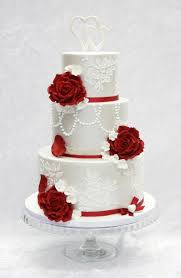 Valentine Wedding Cake Wedding Cake Roses Red Rose Wedding Cake Wedding Cake Red